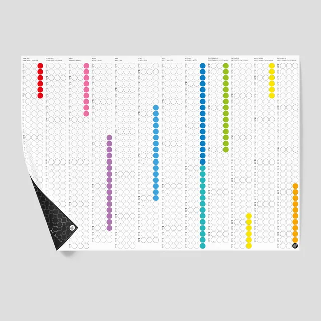 dot-on-jahresplaner-2027-classic-rainbow-kalender-dots image 1