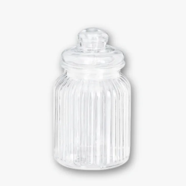 eventzauber-candybar-glas-rille-klar-gro-beh-lter-mieten image 1
