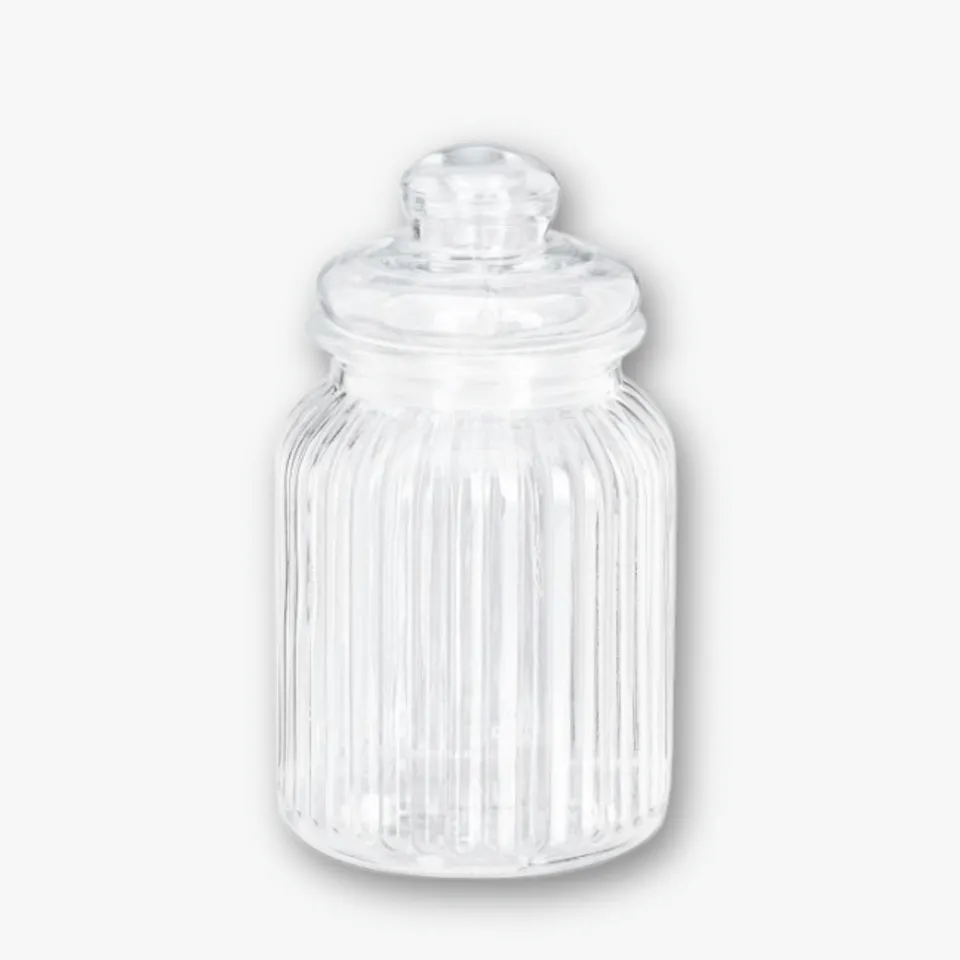 eventzauber-candybar-glas-rille-klar-gro-beh-lter-mieten image 1