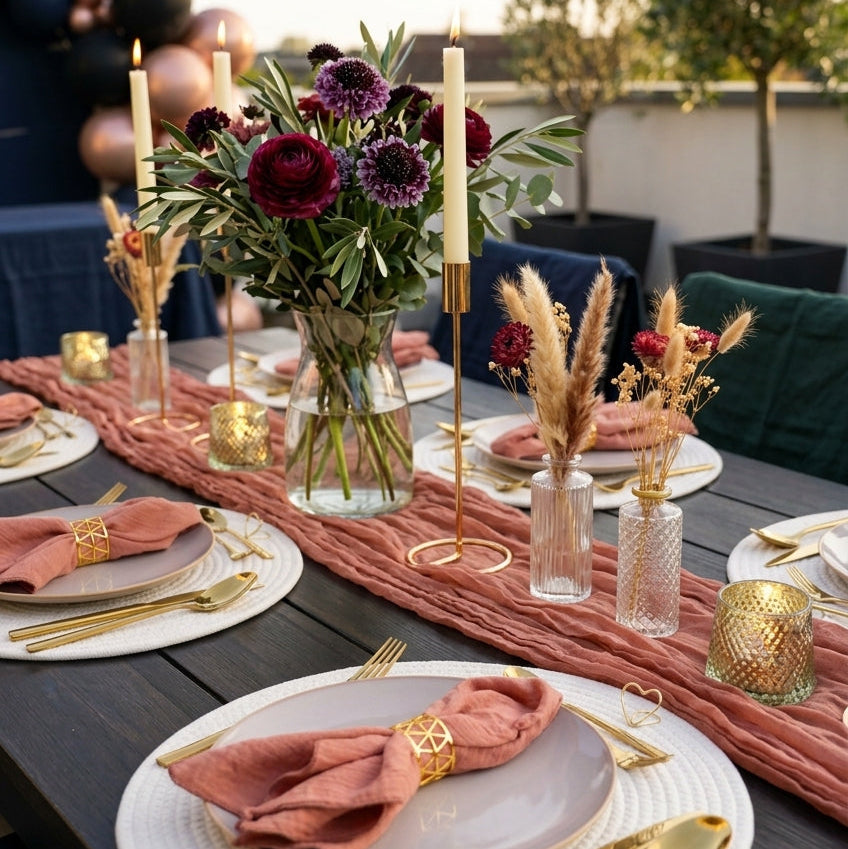 eventzauber-romantic-boho-tischdeko-set-altrosa-gold-20-30-g-ste image 2