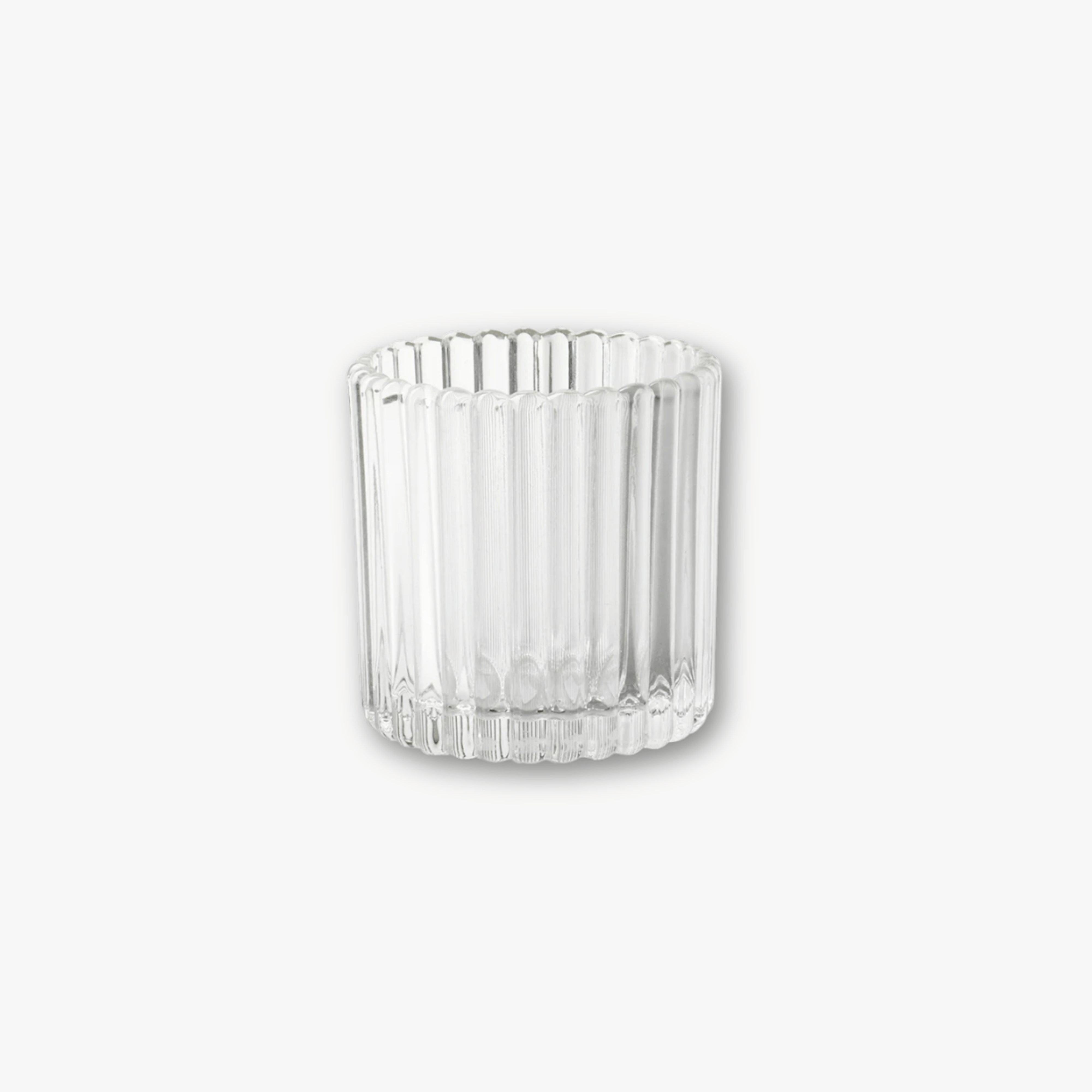eventzauber-windlichter-teelichtglas-rille-klar-h9-strukturiert image 1