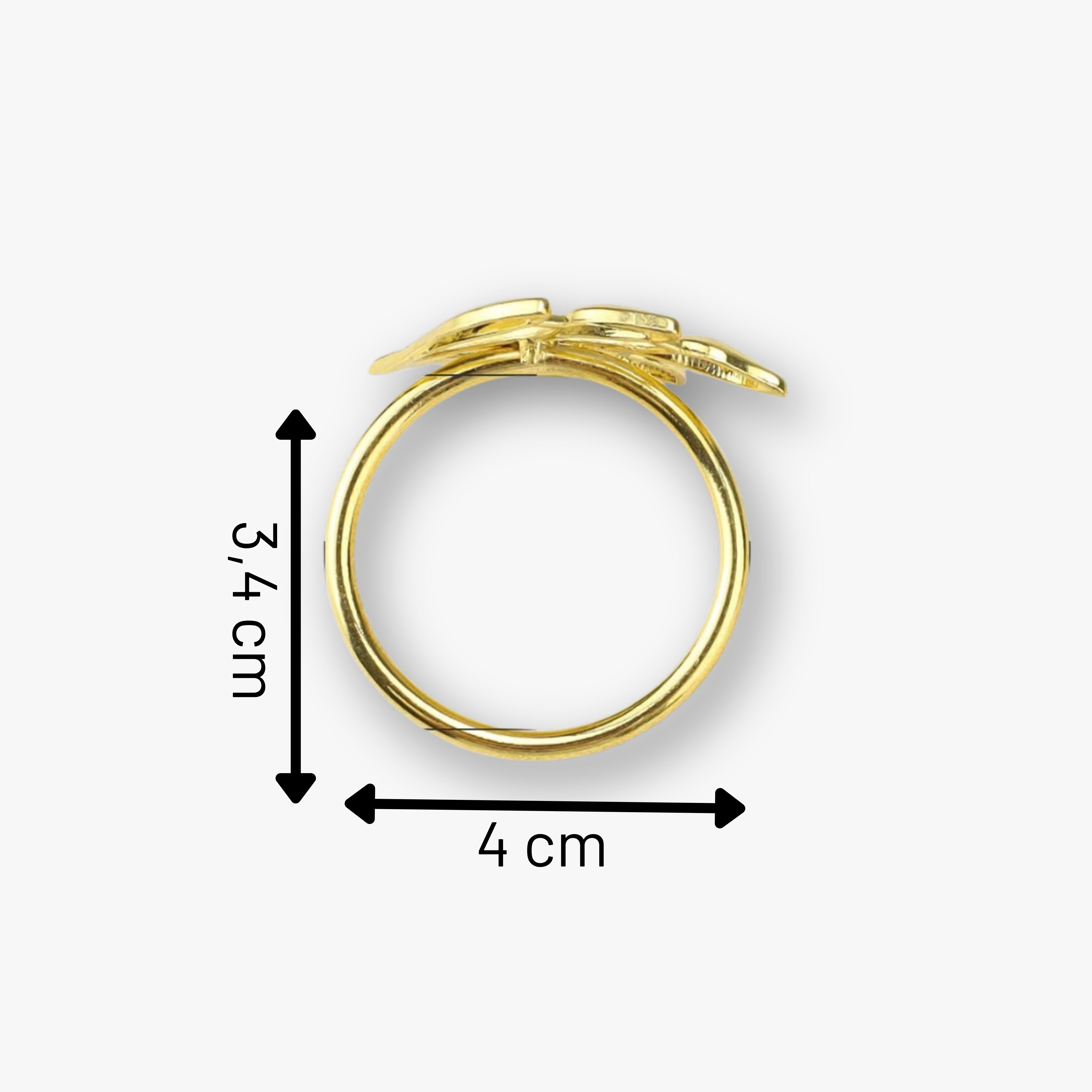 eventzauber-serviettenring-blatt-design-gold-elegant-festlich image 2
