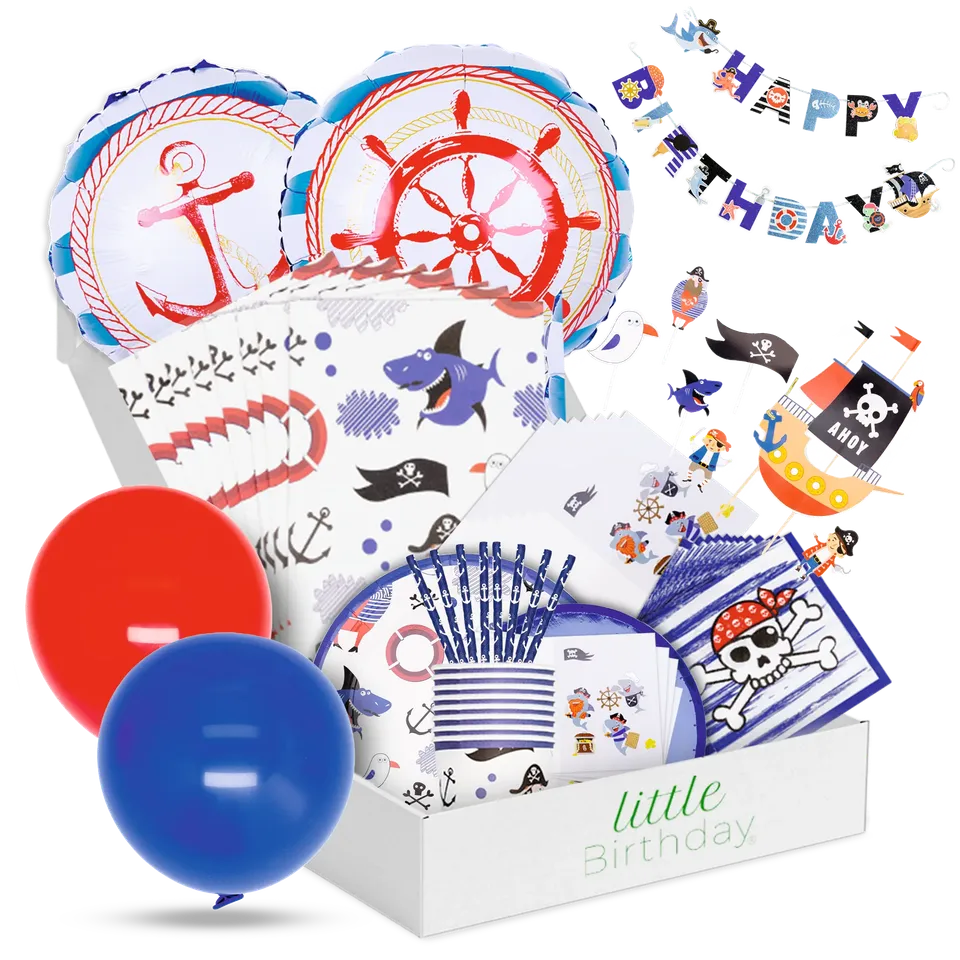 little-birthday-piraten-mottobox-partyset-8-kinder-117-tlg image 1