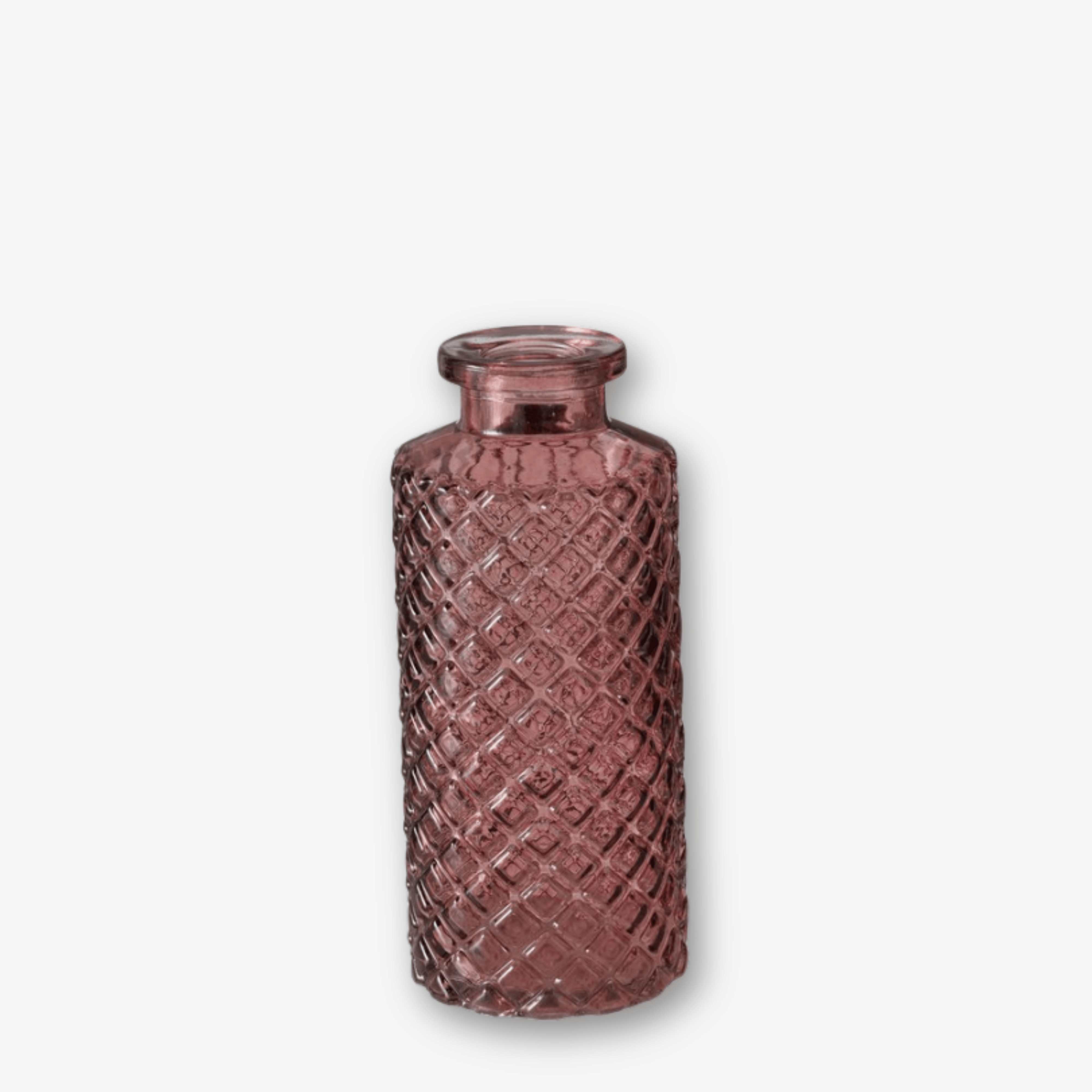 eventzauber-vasen-flaschenvasen-4er-set-berry-altrosa-glas-h14 image 4