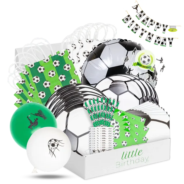 little-birthday-fu-ball-mottobox-partyset-126-teile-f-r-8-kinder image 1