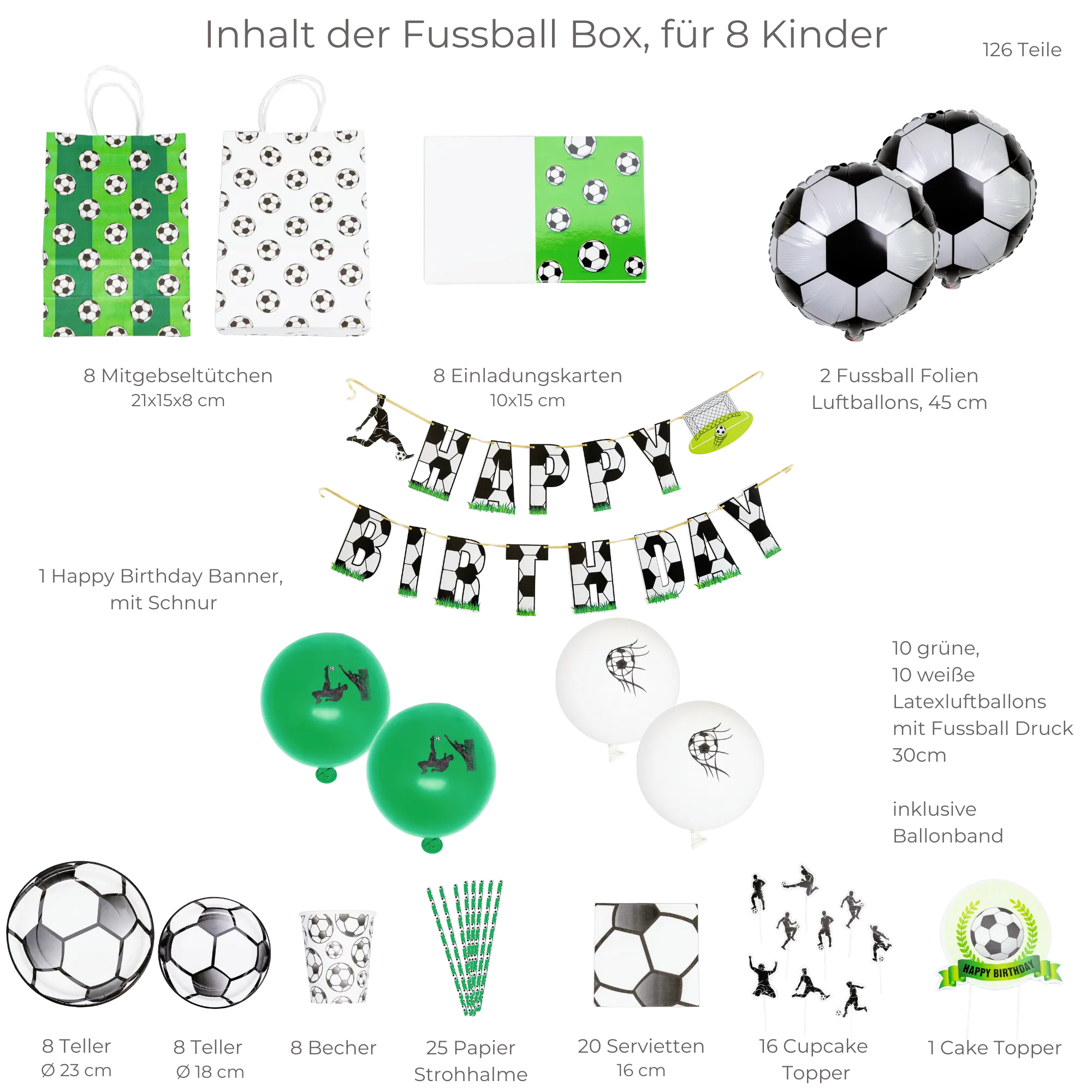 little-birthday-fu-ball-mottobox-partyset-126-teile-f-r-8-kinder image 3