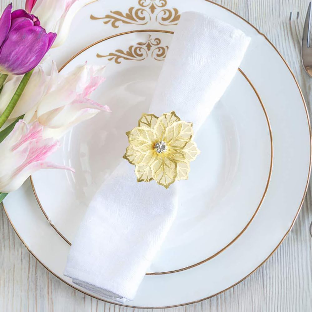 eventzauber-serviettenringe-blume-strass-serviettenring-gold-floral image 3