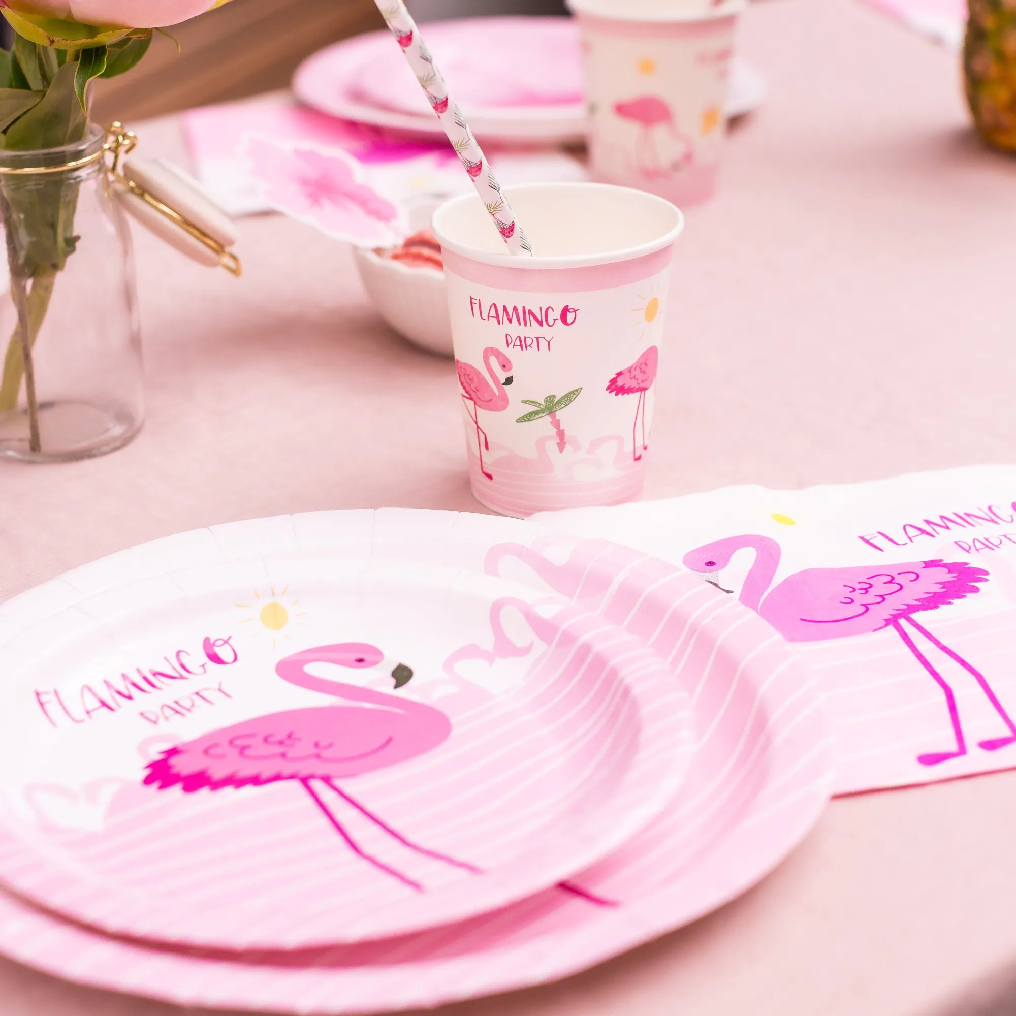 little-birthday-mottobox-flamingo-partyset-125-teile-8-kinder image 5