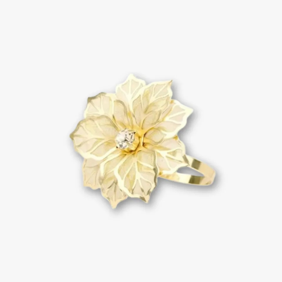 eventzauber-serviettenringe-blume-strass-serviettenring-gold-floral image 1