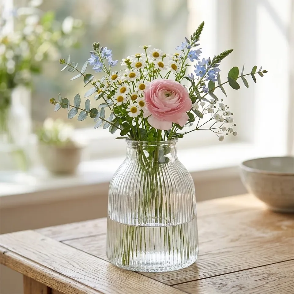 eventzauber-linear-vase-glas-klar-h13-5-cm-hochzeit image 1