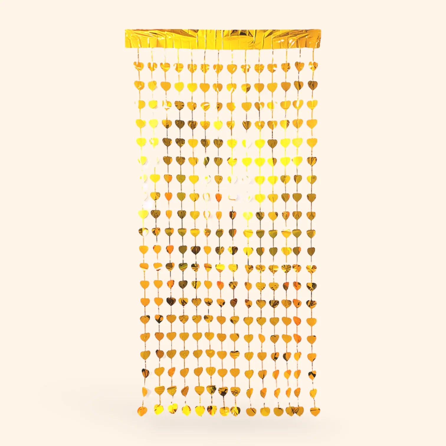 little-birthday-lametta-vorhang-goldenes-herz-1x2-m image 1