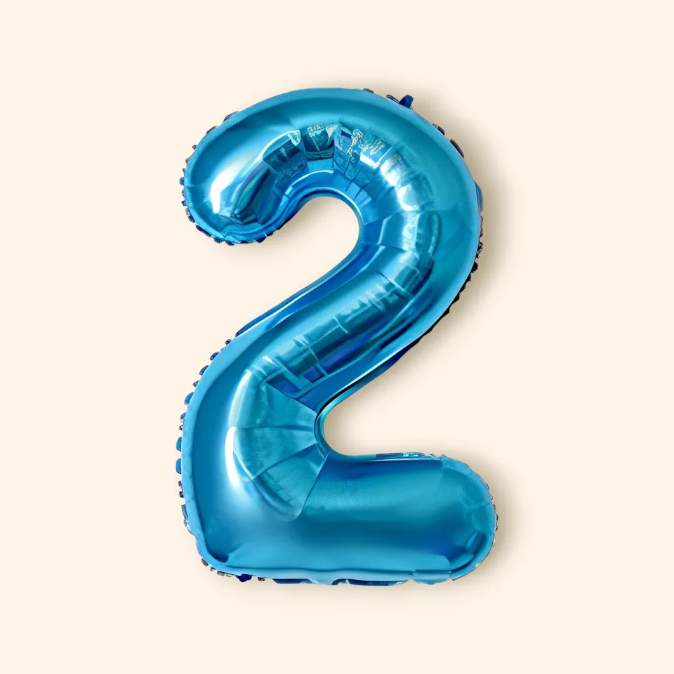 little-birthday-zahlenluftballon-2-folienballon-101-cm image 1