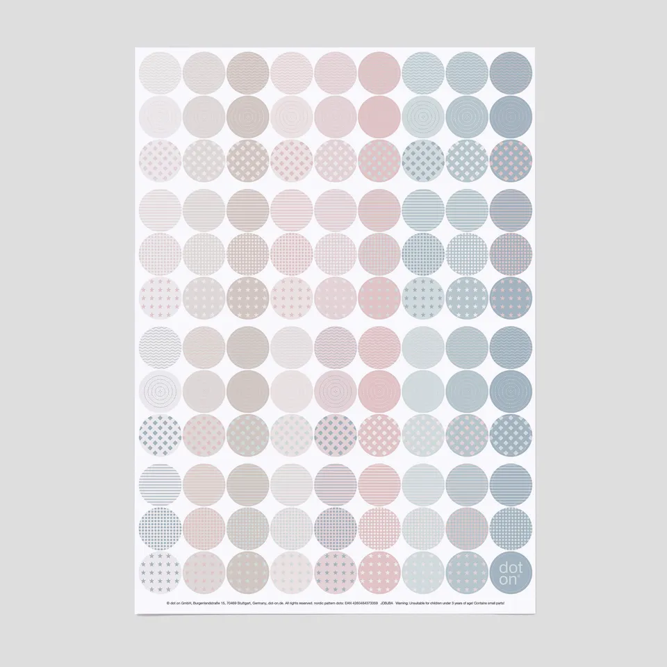 dot-on-nordic-pattern-dots-klebepunkte-20-mm-gemustert image 1