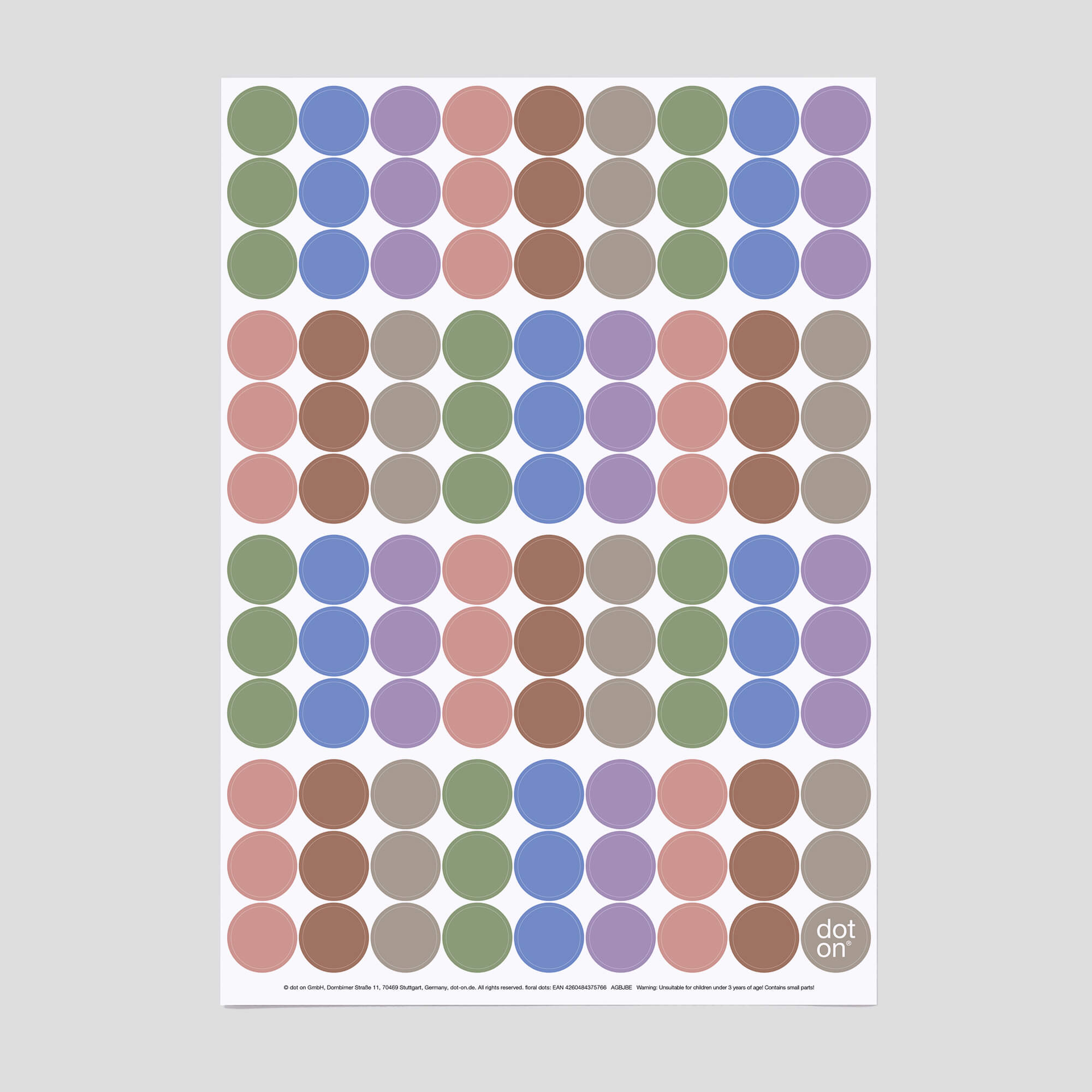 dot-on-klebepunkte-floral-dots-sticker-20-mm-pastell image 1