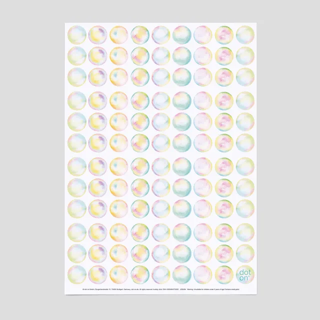 dot-on-klebepunkte-bubbly-dots-20-mm-seifenblasen-pastell image 1