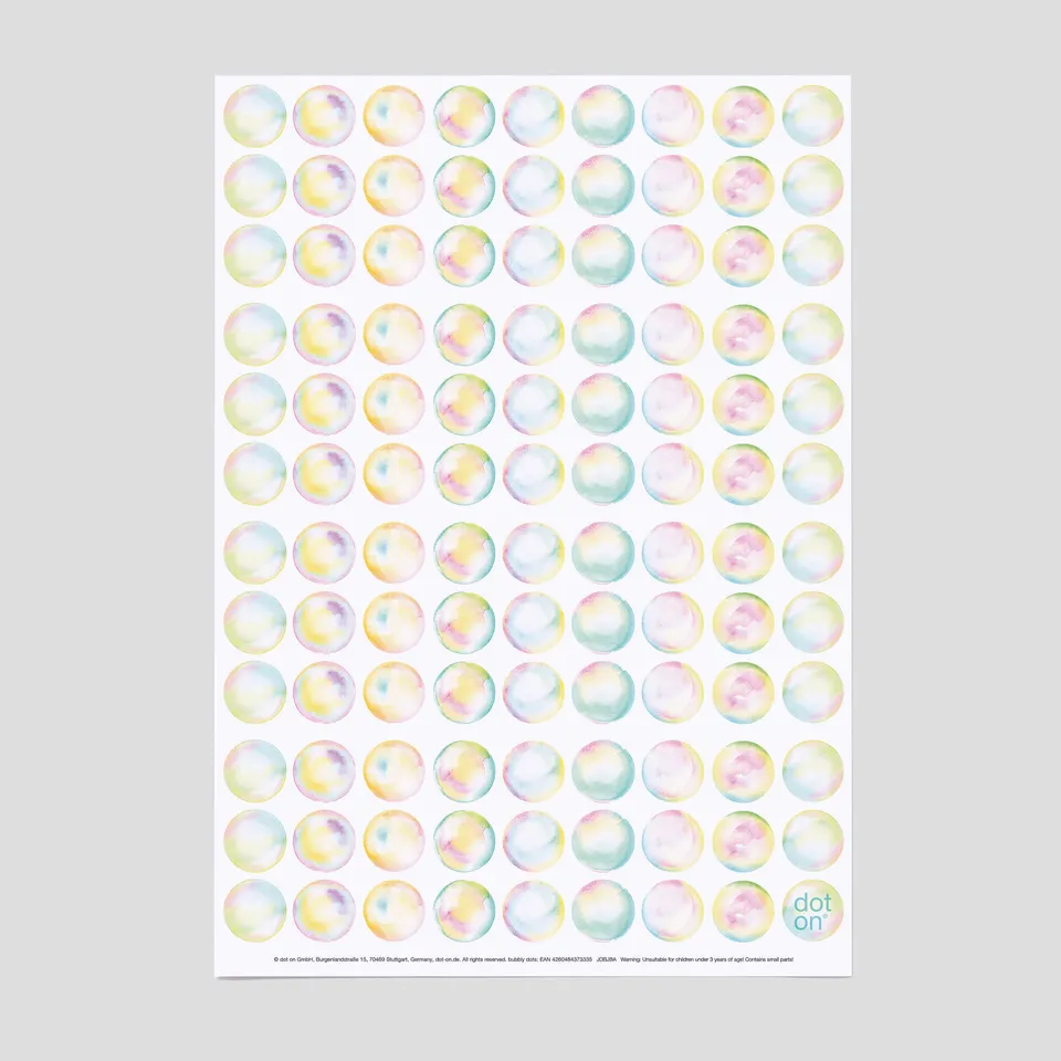 dot-on-klebepunkte-bubbly-dots-20-mm-seifenblasen-pastell image 1