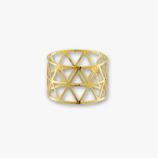 eventzauber-serviettenring-struktur-geometrie-gold image 1