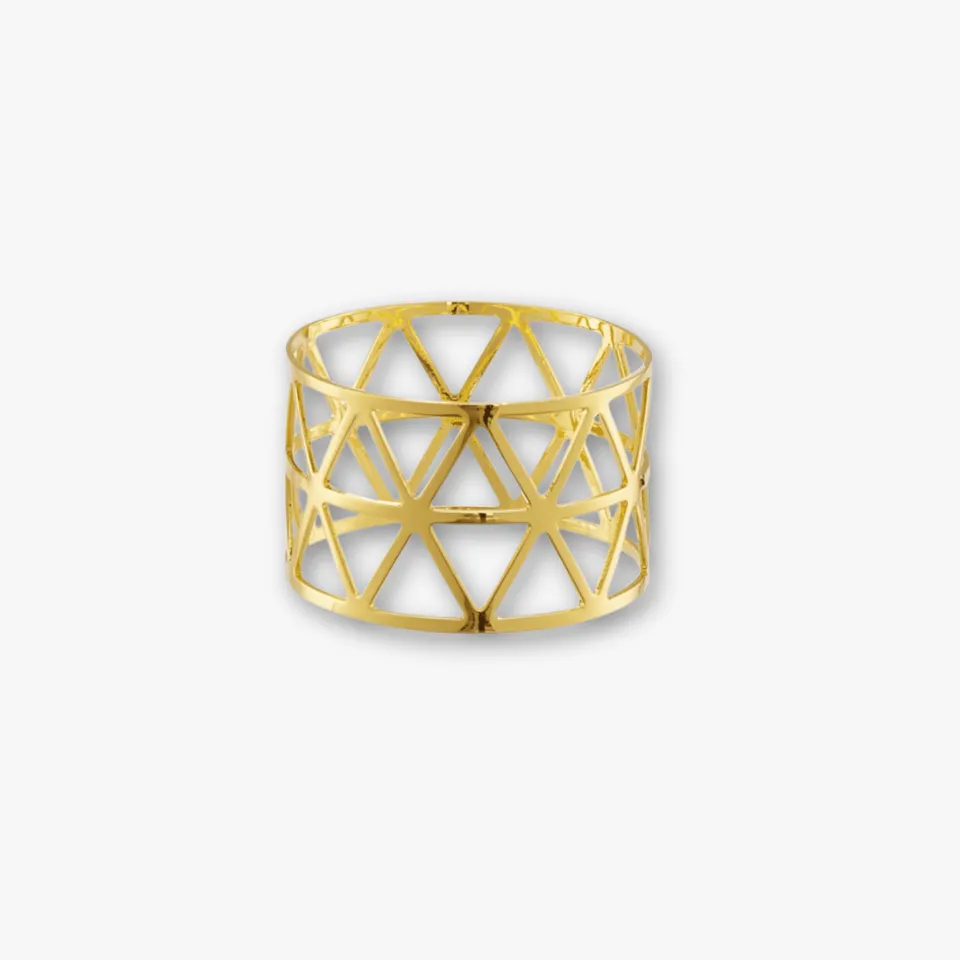 eventzauber-serviettenring-struktur-geometrie-gold image 1
