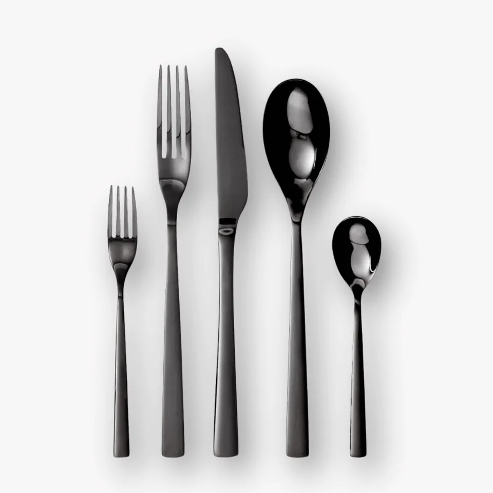 eventzauber-besteck-black-elegance-set-5-teilig-schwarz image 1