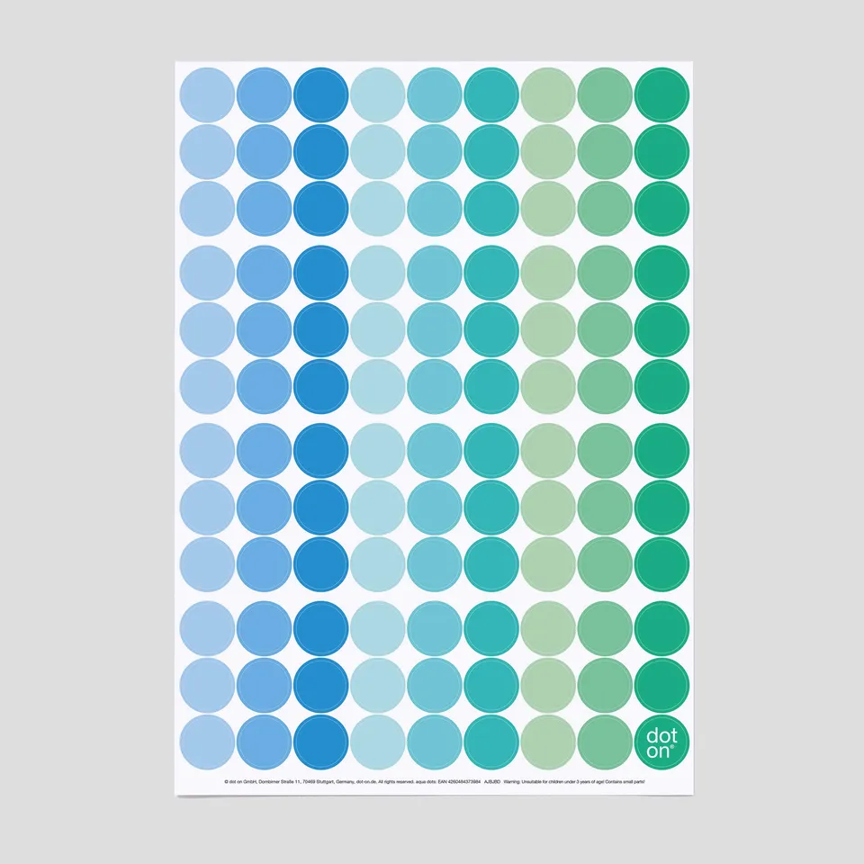 dot-on-aqua-dots-klebepunkte-20-mm-t-rkis-blau image 1