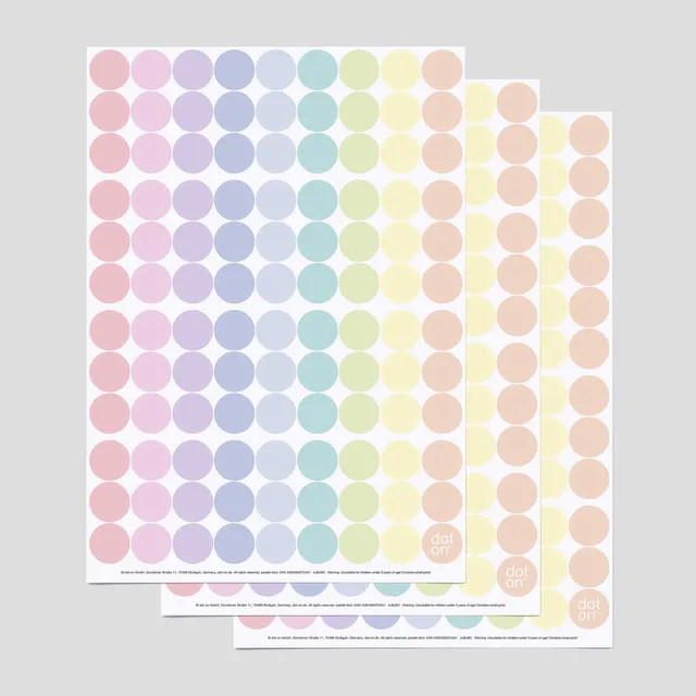 dot-on-pastell-dots-klebepunkte-20-mm-3er-set-rosa image 1