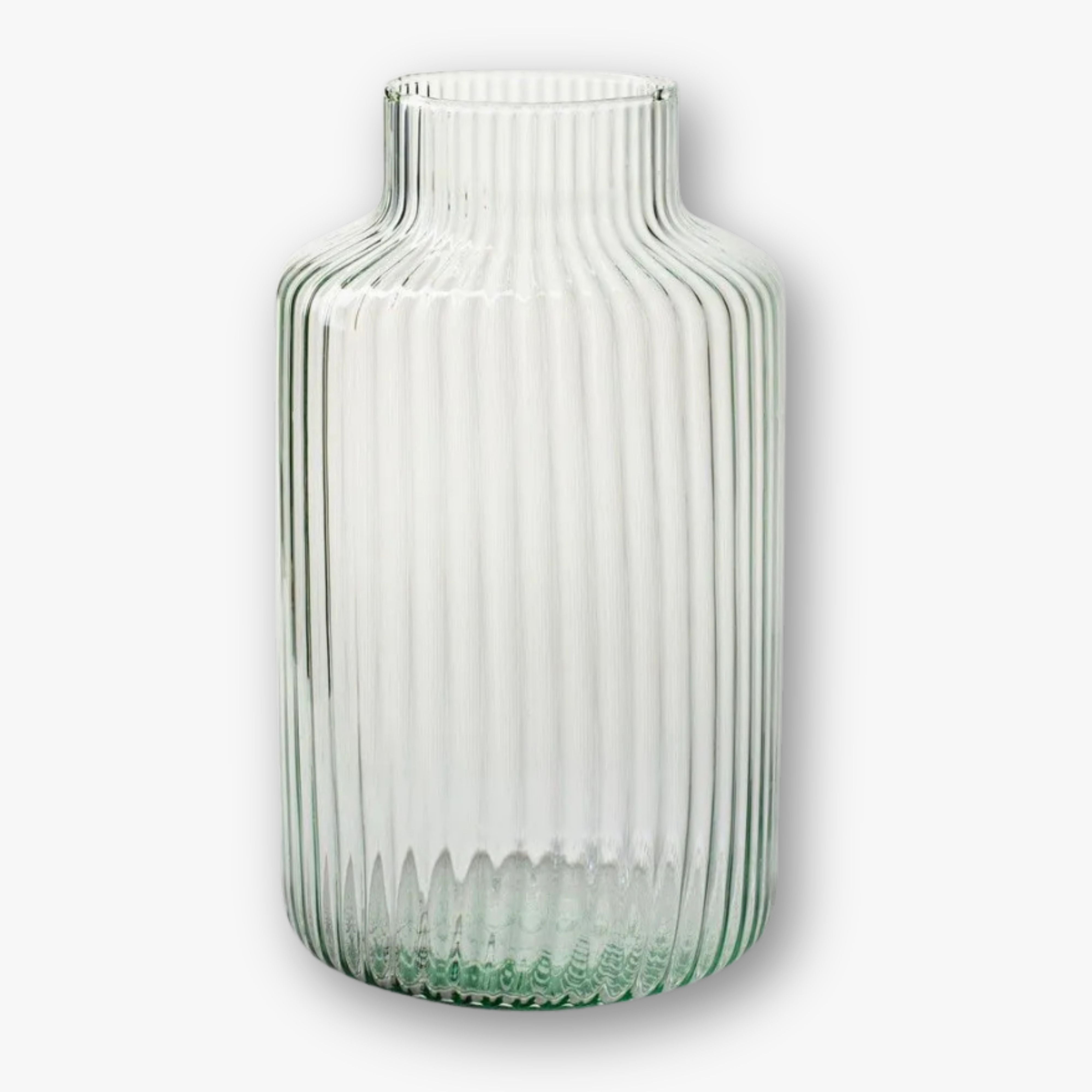 eventzauber-vase-glas-rille-klar-h25-blumenvase image 1