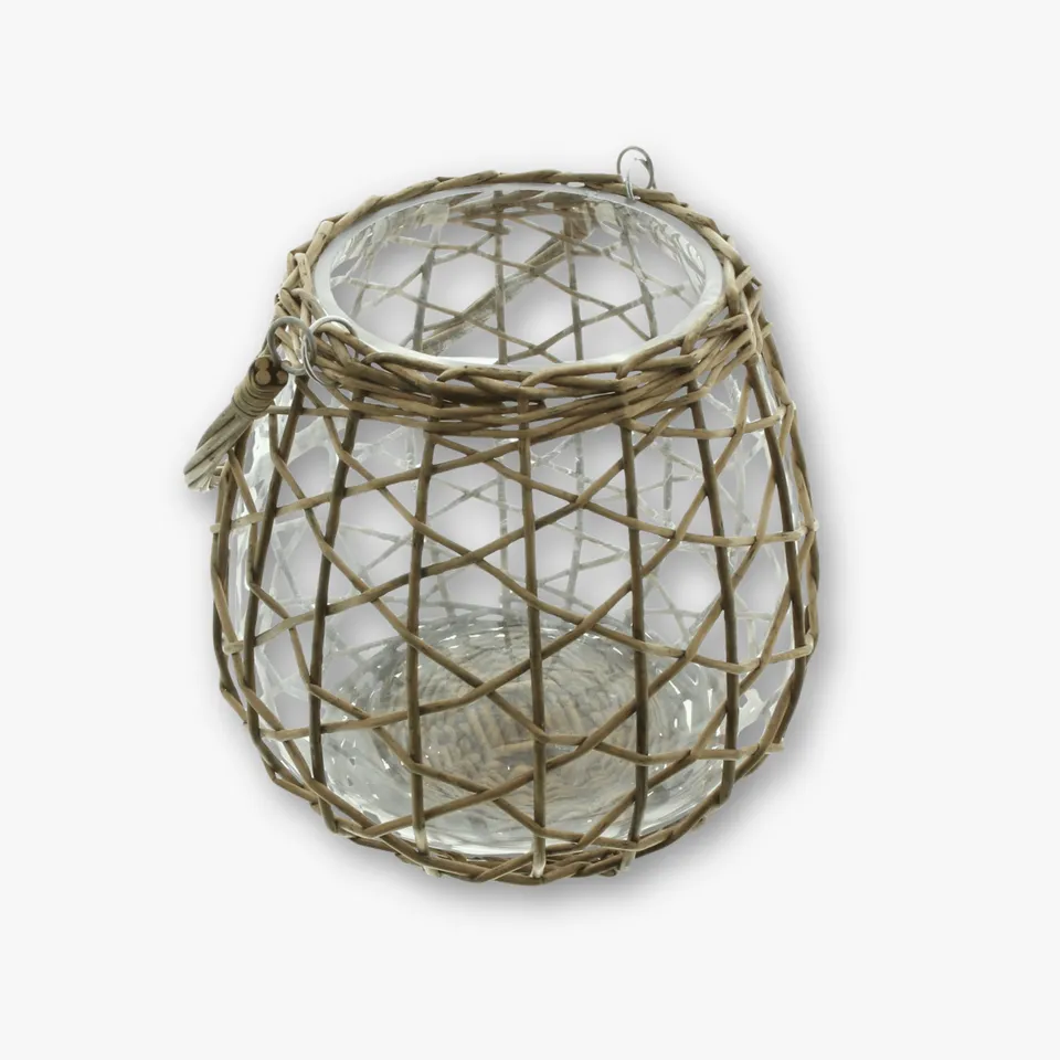 eventzauber-windlicht-laterne-rattan-mit-glas image 1