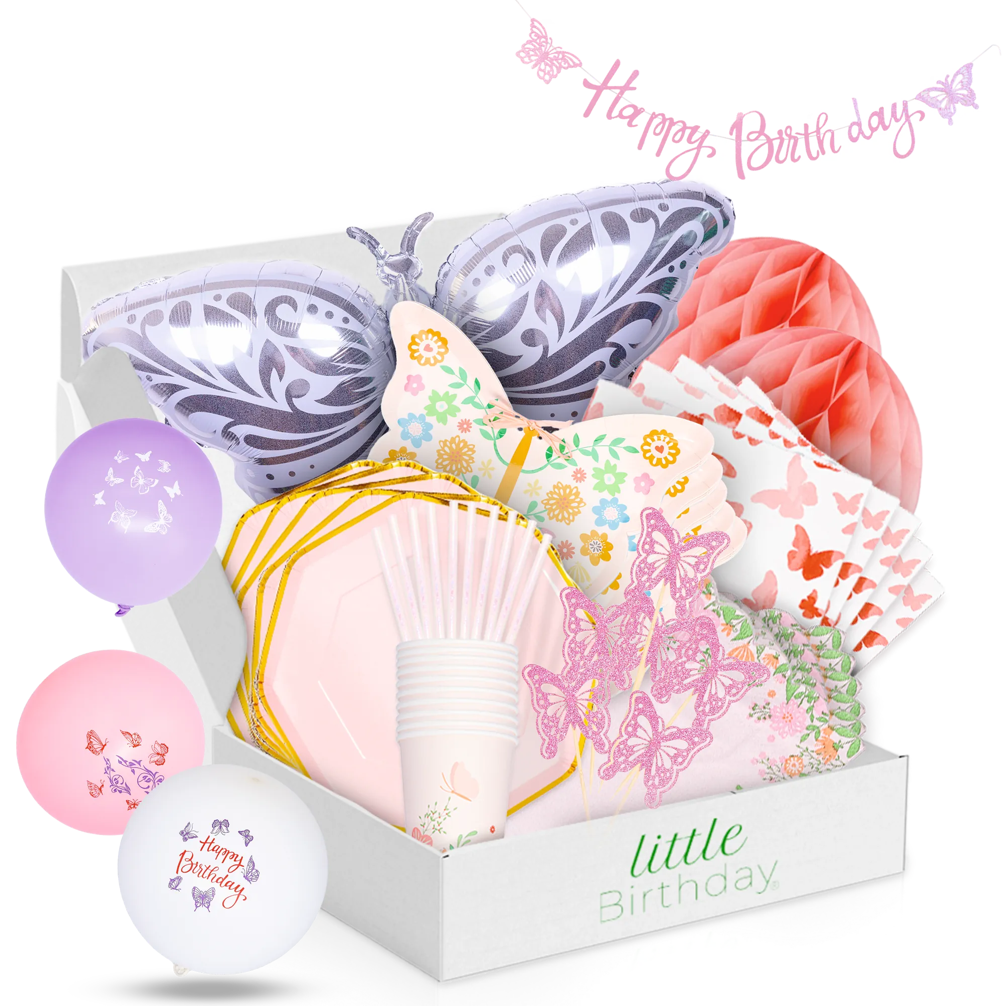 little-birthday-schmetterling-mottobox-121-tlg-f-r-8-kinder image 1