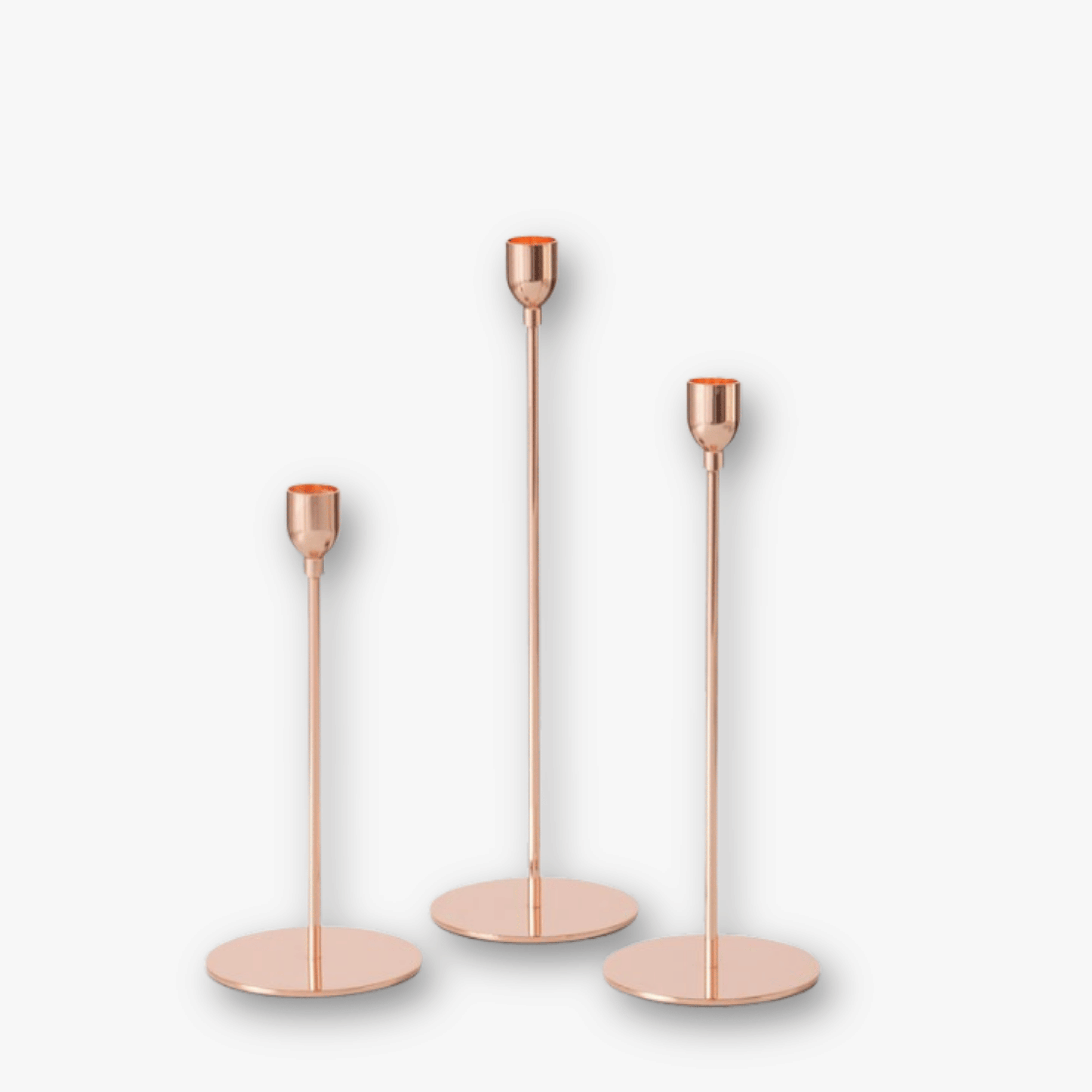 eventzauber-kerzenst-nder-set-metall-ros-gold-3-tlg image 1