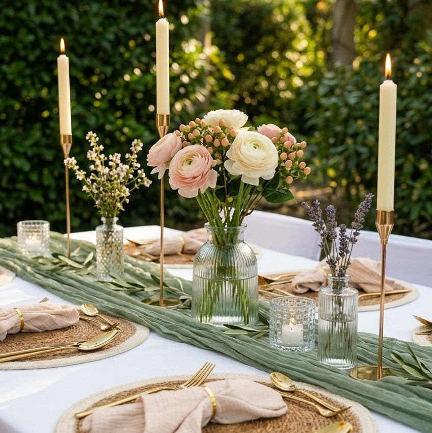 eventzauber-tischdeko-komplettset-greenery-beige-hochzeit-set image 2