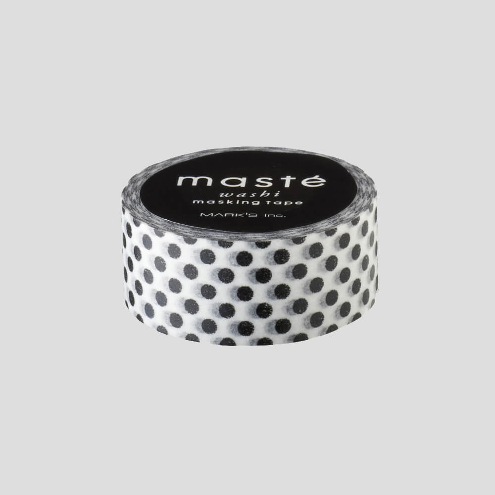 dot-on-dotty-dots-washi-tape-schwarz-15mm-mast image 1
