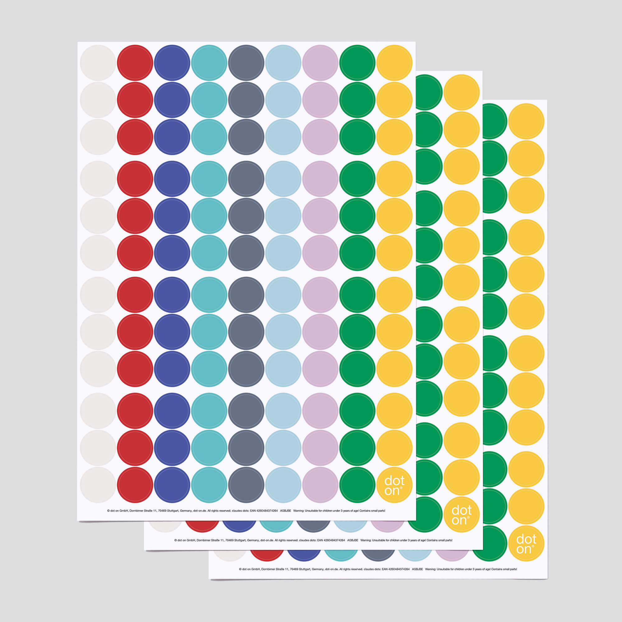 dot-on-claudes-dots-3er-set-klebepunkte-20-mm-pastell image 1