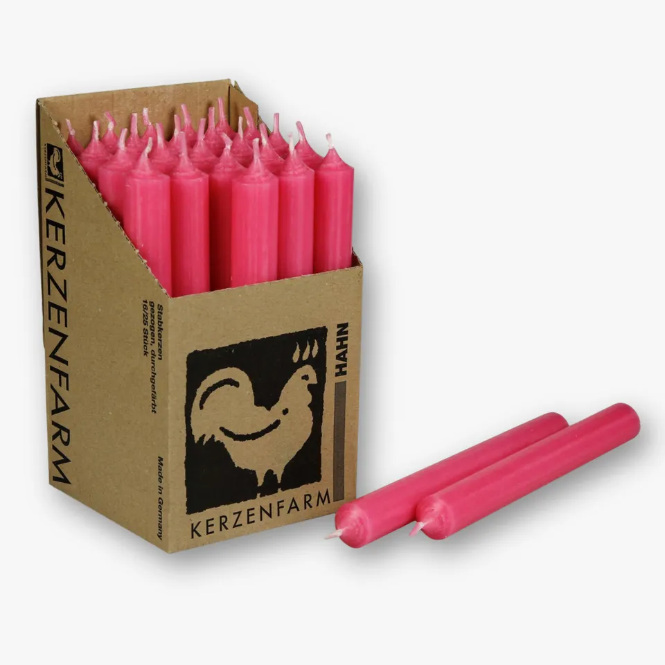 eventzauber-stabkerzen-pink-180x22mm-echtwachs-25-st-ck image 1