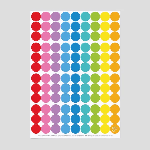 dot-on-rainbow-dots-klebepunkte-20-mm-107-st-ck image 1