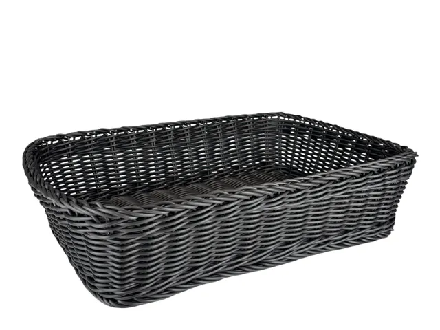 eventverleih-sh-catering-brotkorb-30x40-schwarz-mieten image 1