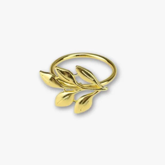 eventzauber-serviettenring-blatt-design-gold-elegant-festlich image 1