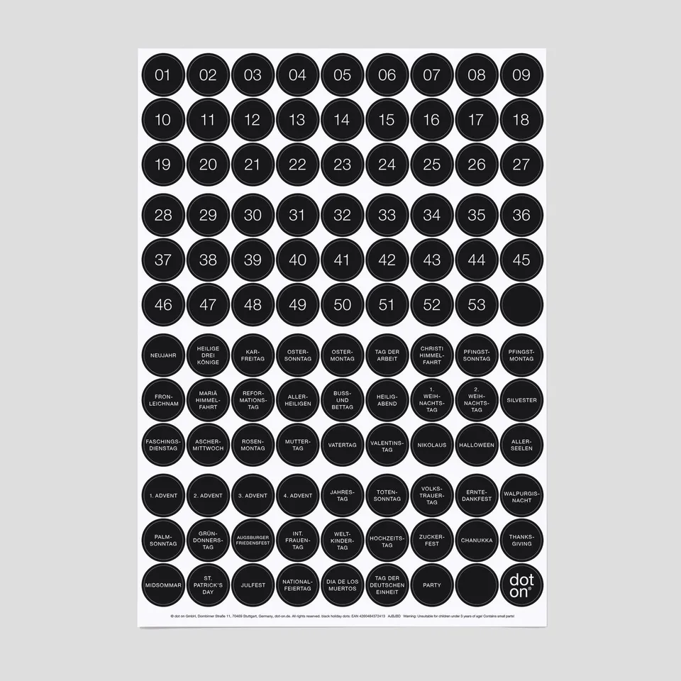 dot-on-klebepunkte-black-holiday-dots-20-mm-107-st-ck image 1