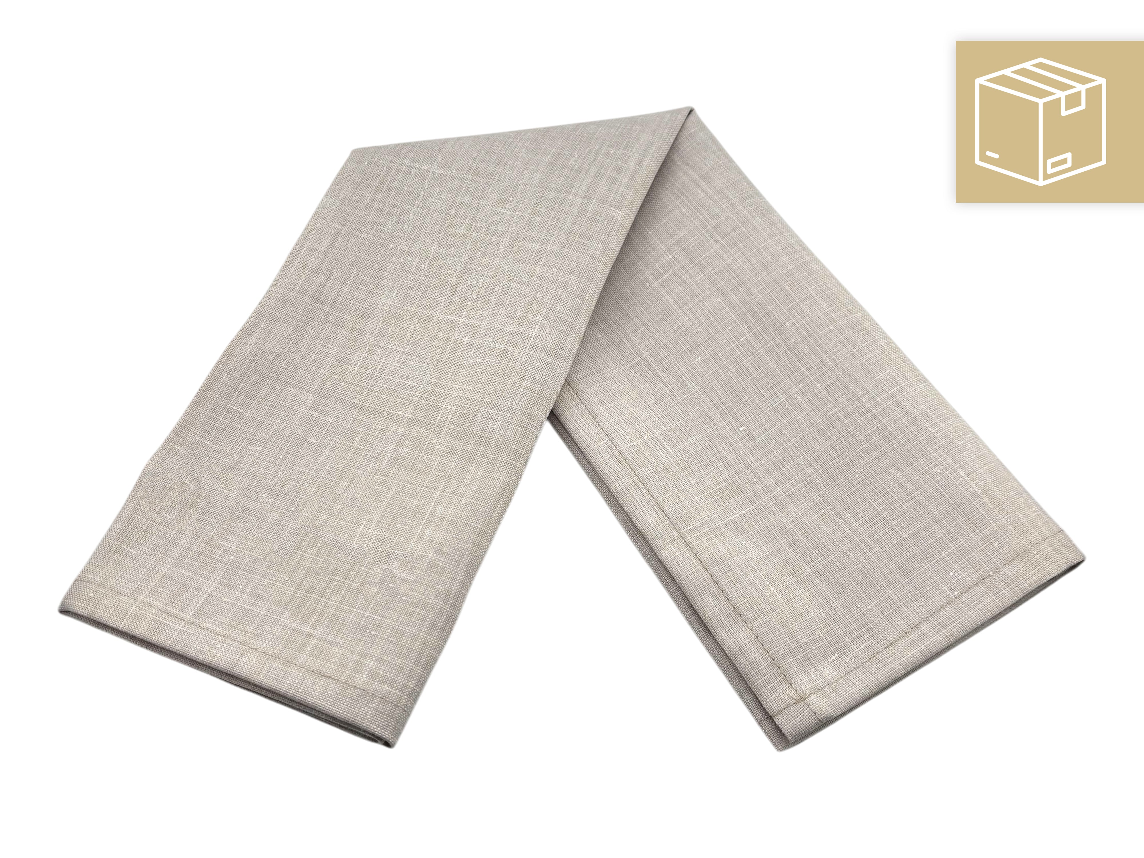 eventverleih-mobiliar-leinenserviette-beige-sand-serviette-50x50-mieten image 1
