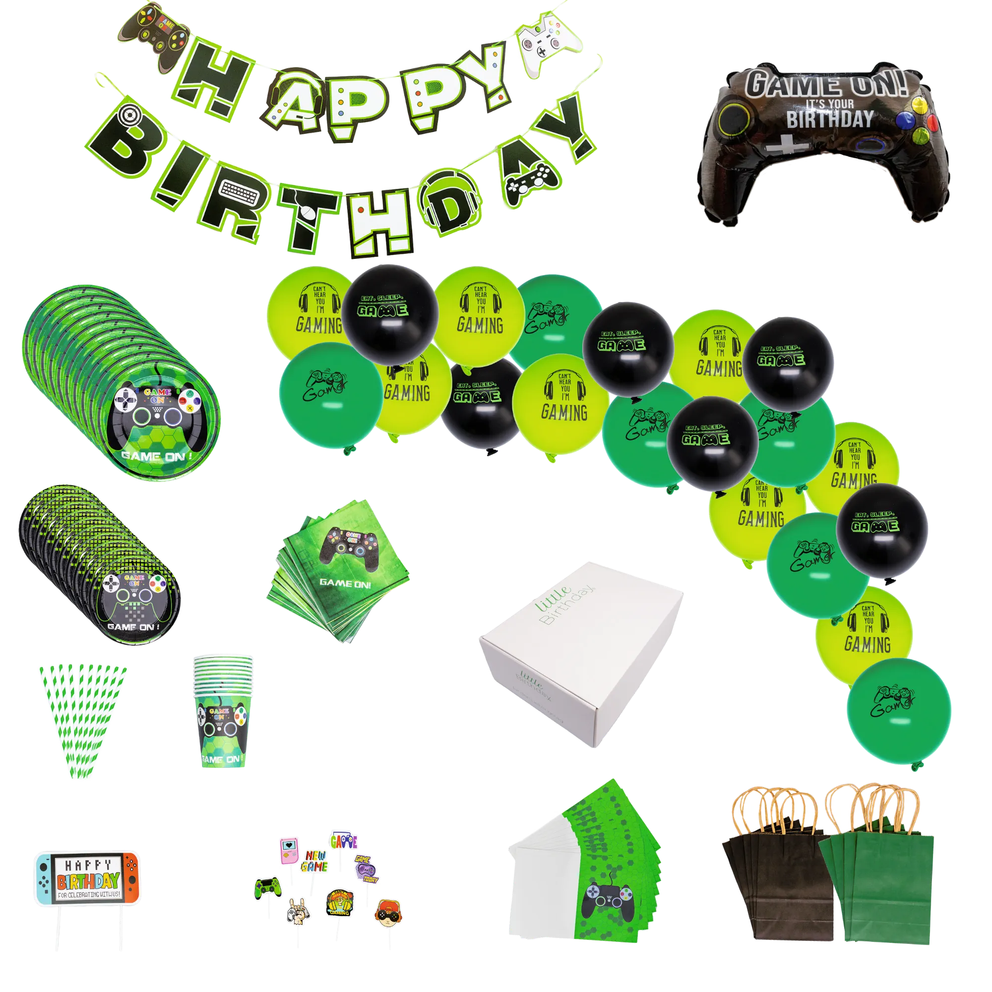 little-birthday-games-geburtstagsbox-partyset-f-r-10-kinder-135-teilig image 2