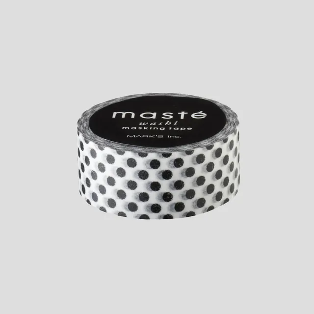 dot-on-dotty-dots-washi-tape-schwarz-15mm-mast image 1