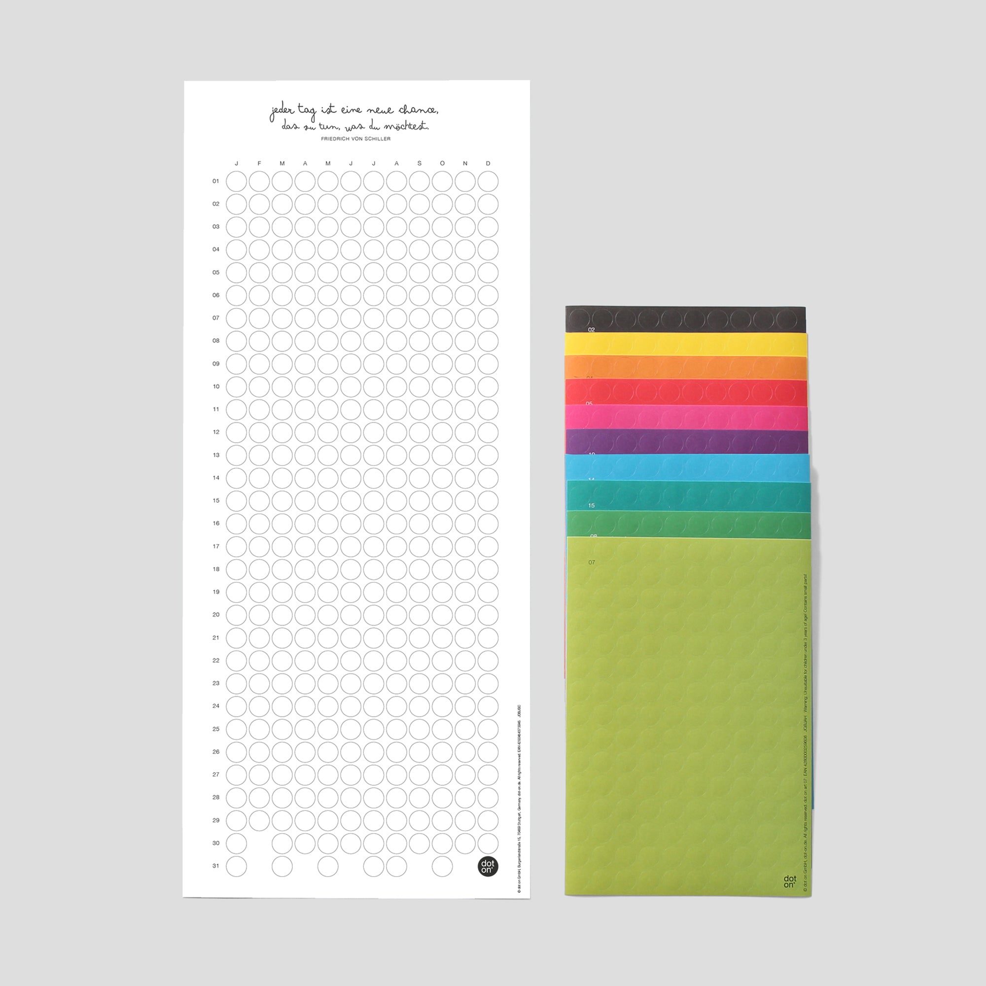 dot-on-habits-little-helper-habit-tracker-mit-klebepunkten image 1