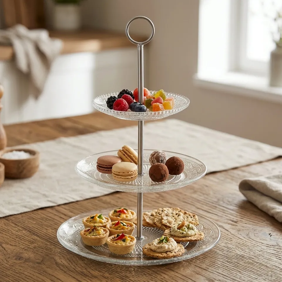 eventzauber-etagere-candybar-rund-glas-3-st-ckig-muster image 1