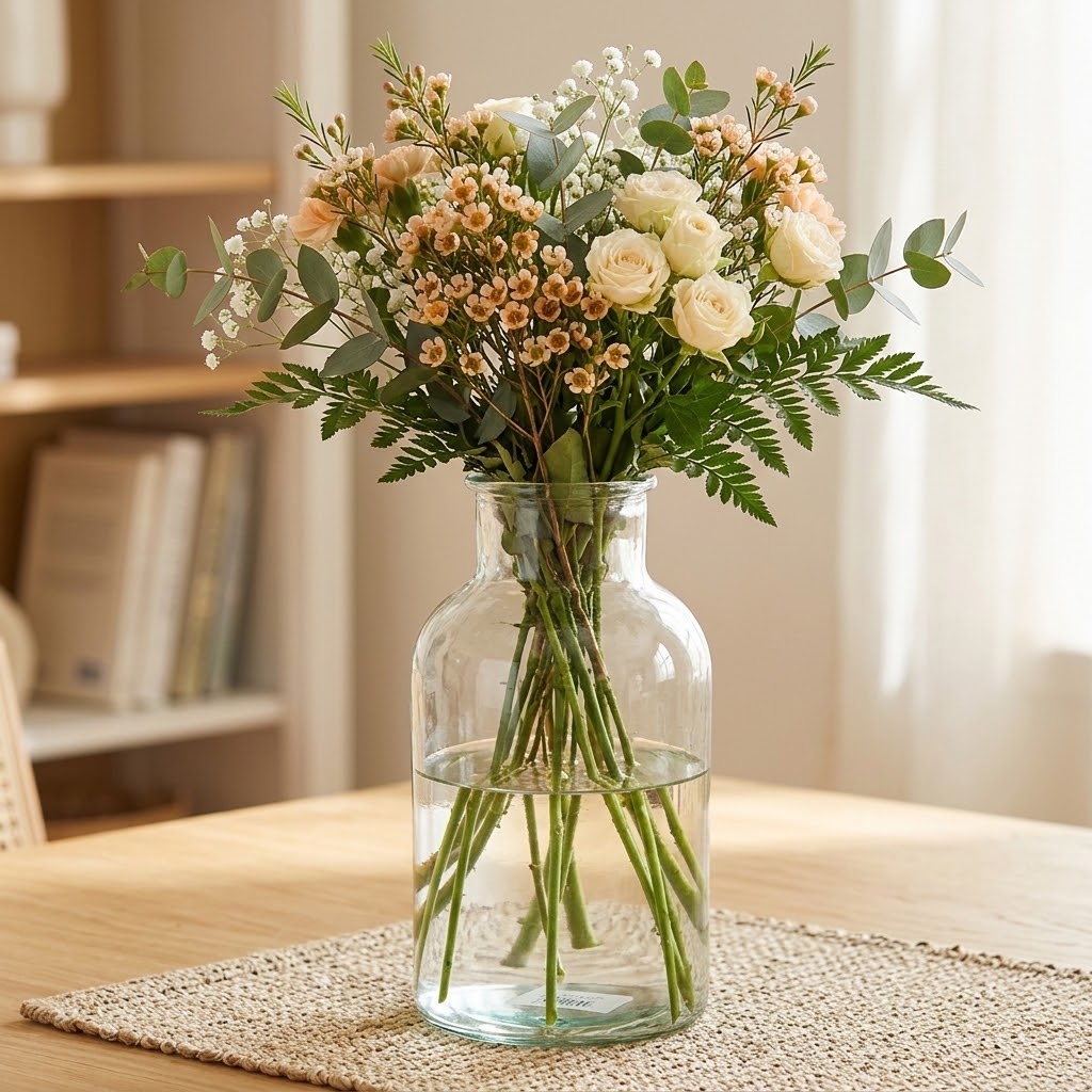 eventzauber-flaschenvase-zylinder-glas-klar-h20-vase image 1