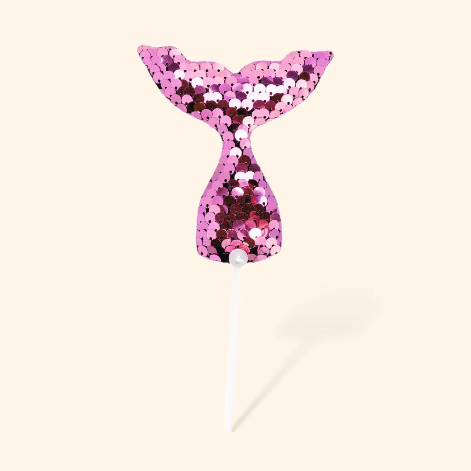 little-birthday-meerjungfrau-cupcake-deko-flosse-rosa-pailletten image 1