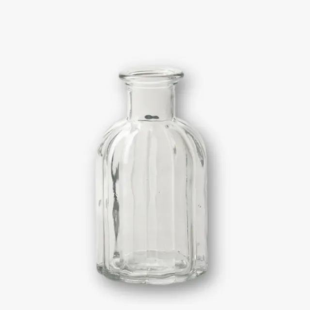 eventzauber-flaschenvase-glas-linear-klar-14-cm-trockenblumen image 1