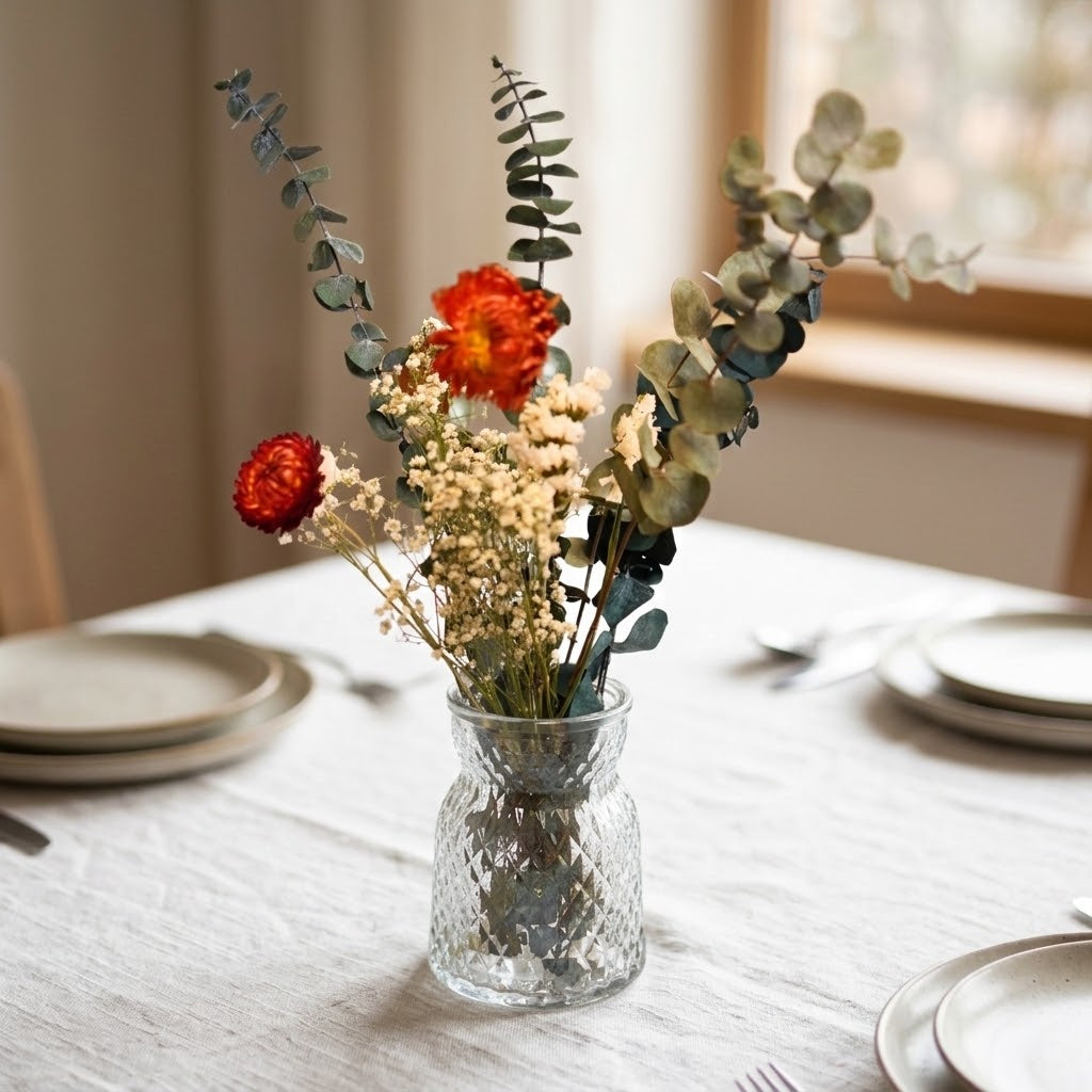 eventzauber-vase-glas-bauchig-facette-klar-h10-5-mieten image 4