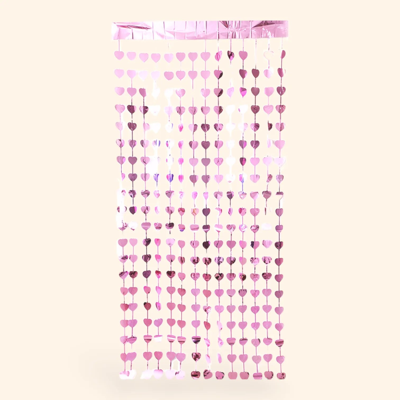 little-birthday-lametta-vorhang-herz-pink-1x2-m-glitzer image 1