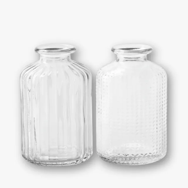 eventzauber-flaschenvasen-glas-2er-set-klar-h10-vase-mieten image 1