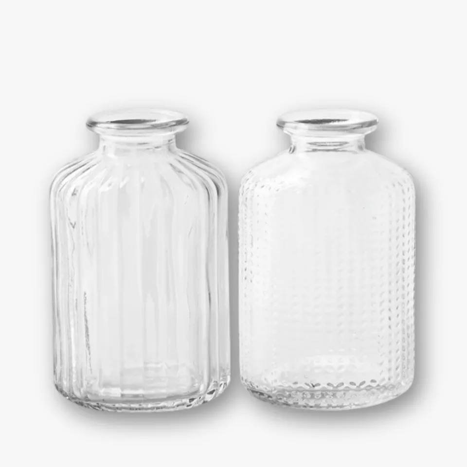eventzauber-flaschenvasen-glas-2er-set-klar-h10-vase-mieten image 1