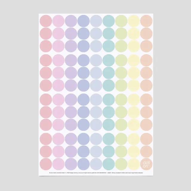 dot-on-pastell-dots-klebepunkte-20-mm-107-st-ck-zart image 1